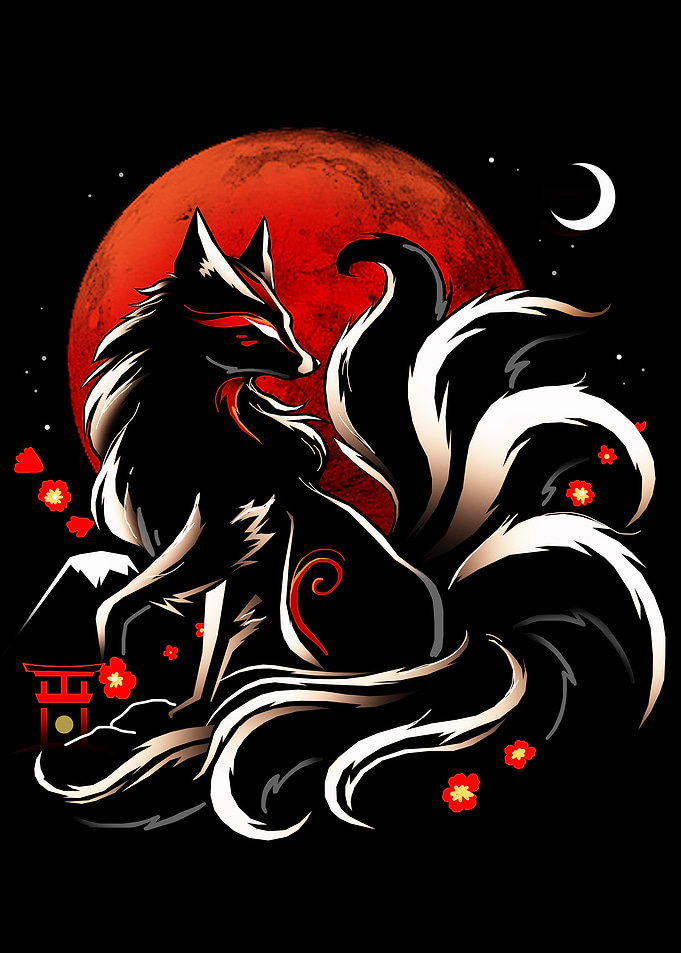 Nine-Tailed Fox Illustration