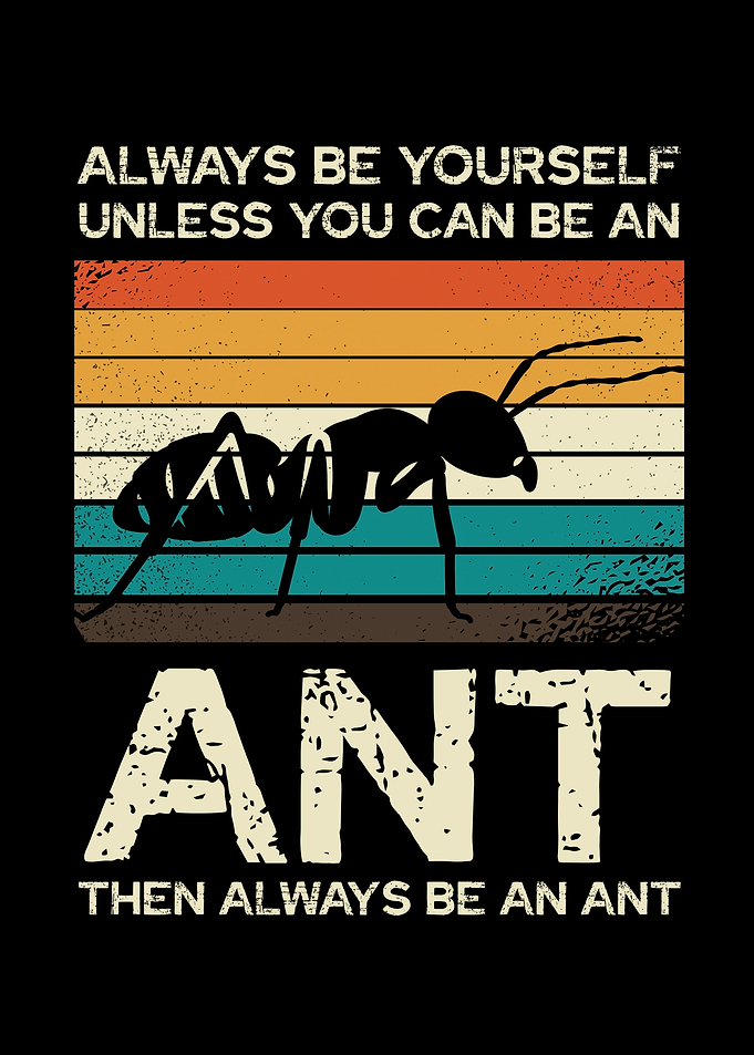 Ant Quote Retro Design