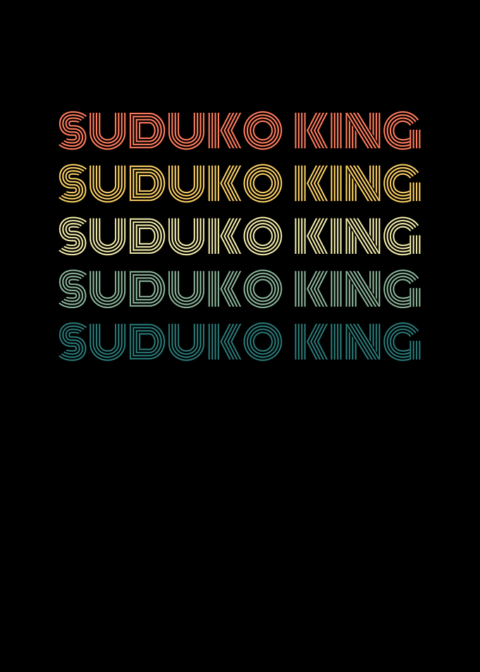Sudoku King Retro Design