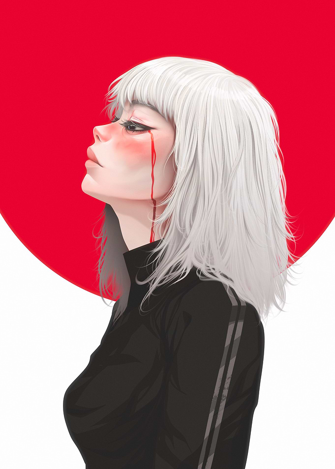 Anime Girl with Blood Tears | VIK