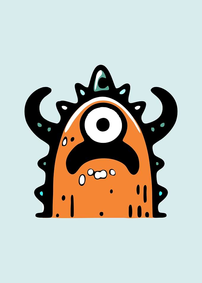 One-Eyed Monster Illustration