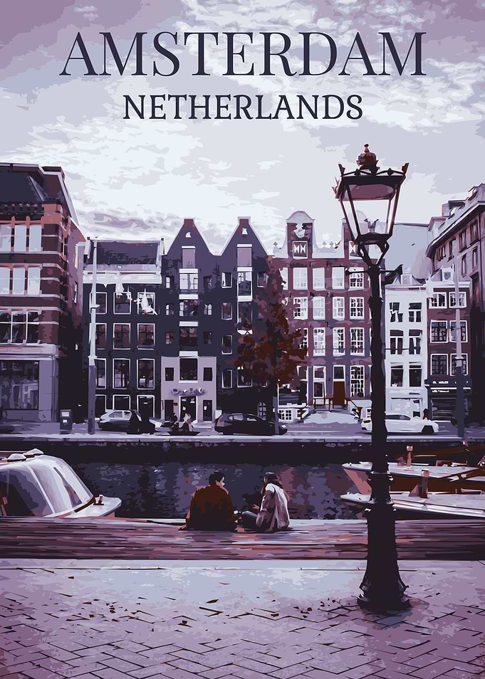 Amsterdam Canal Scene