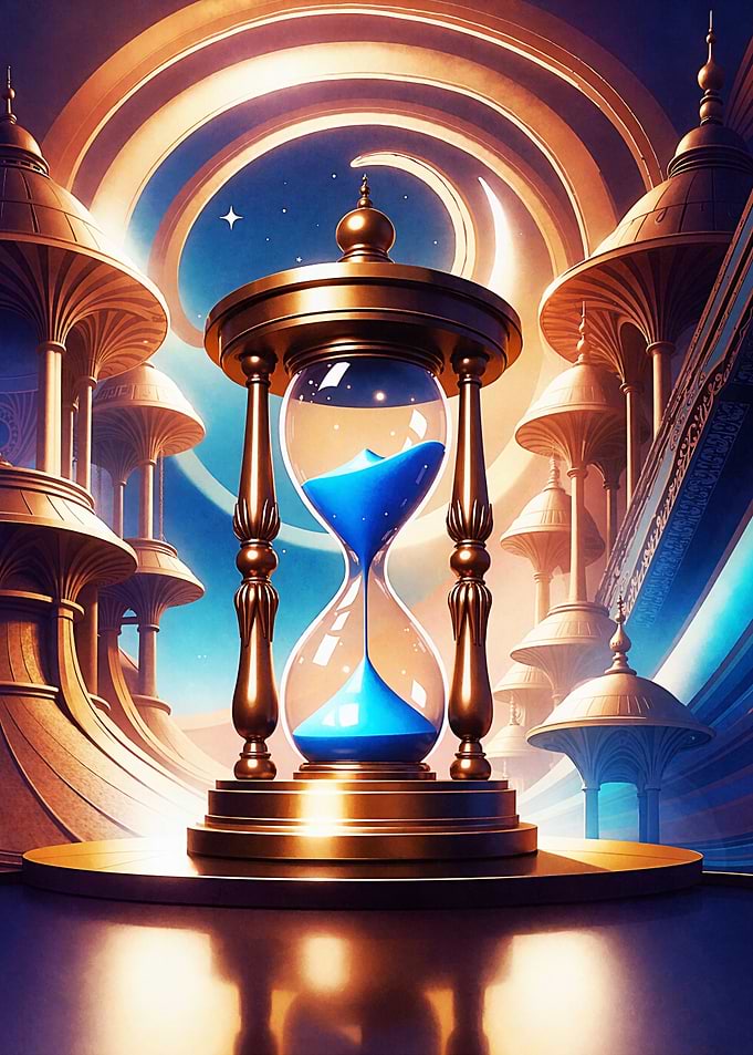Hourglass in a Golden City