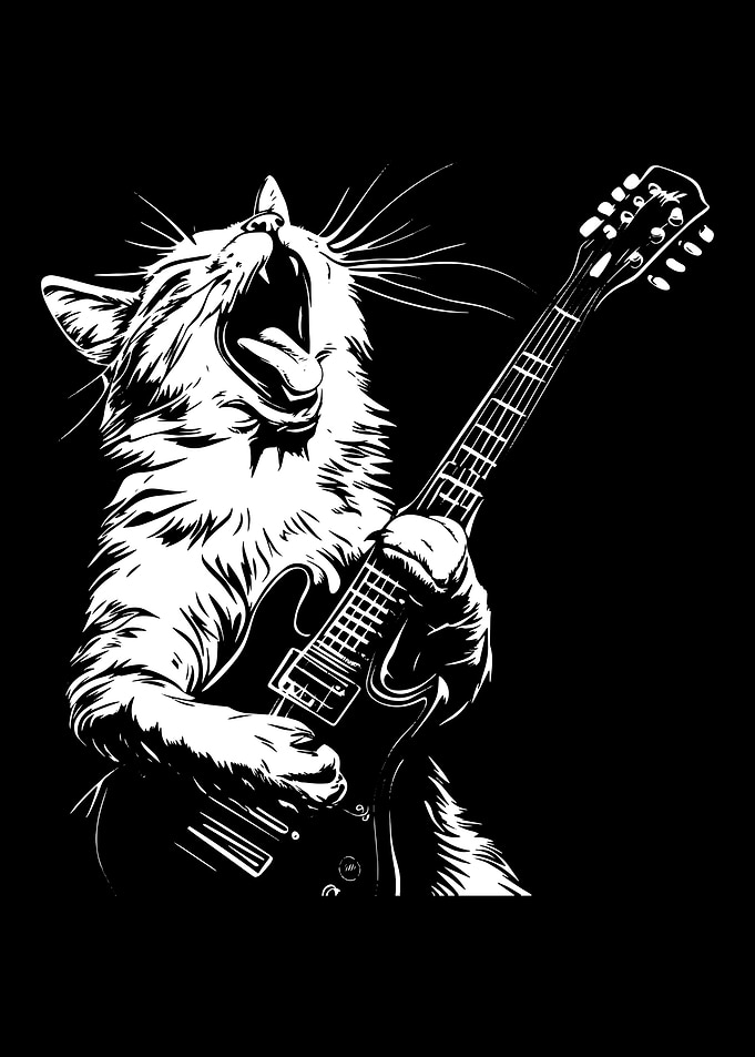 Rockin' Cat Guitarist