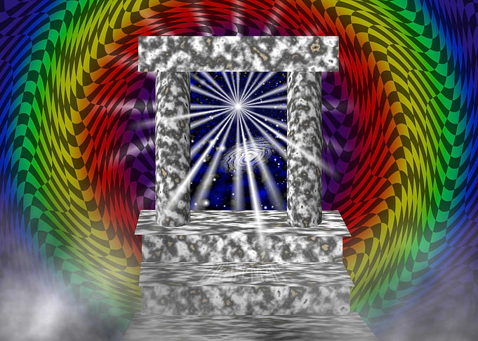 'Mystic Doorway' Fractal Space Art