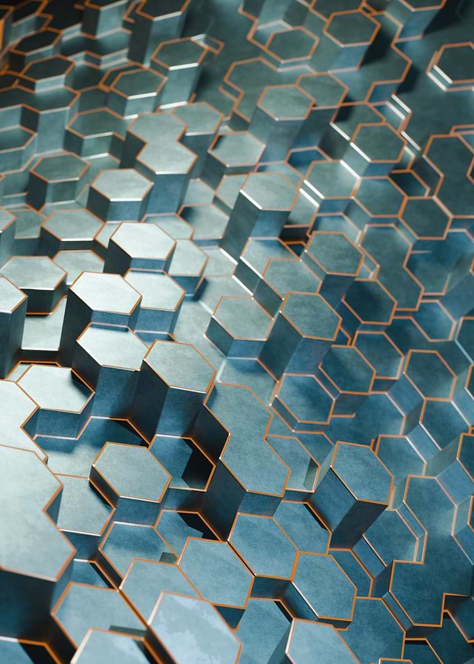Abstract Hexagon Pattern