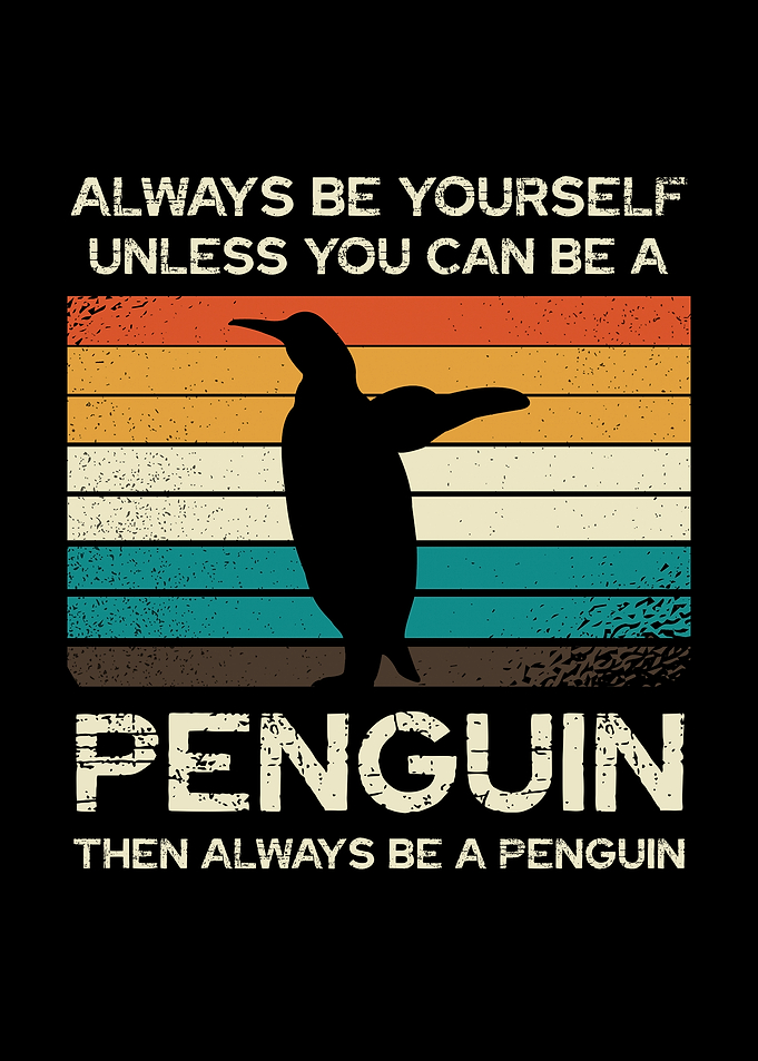 Penguin Retro Quote
