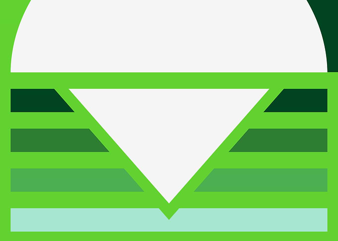 Green Geometric Abstract