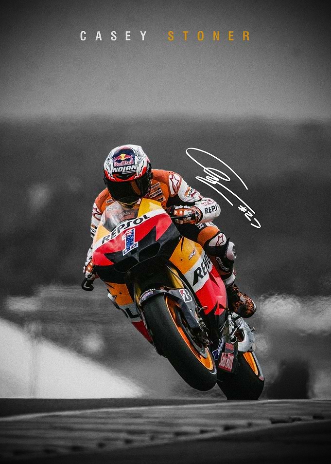 Casey Stoner MotoGP Poster
