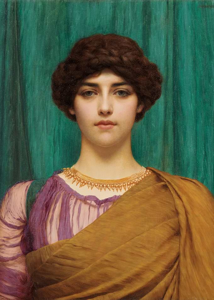 A Pompeian Lady (1901) by John William Godward