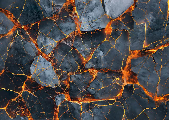Abstract dark gray and orange marble texture