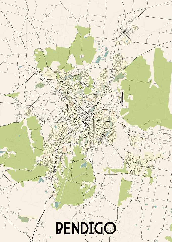 Bendigo City Map