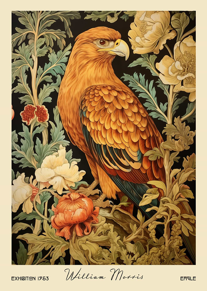 William Morris Eagle Floral