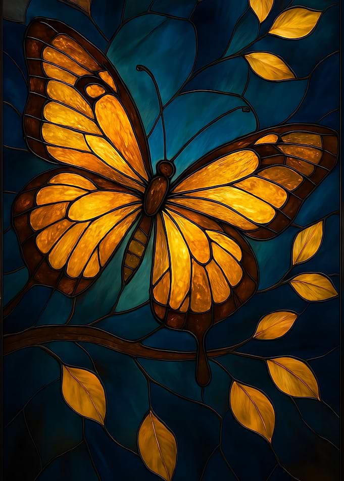 Stained Glass Butterfly