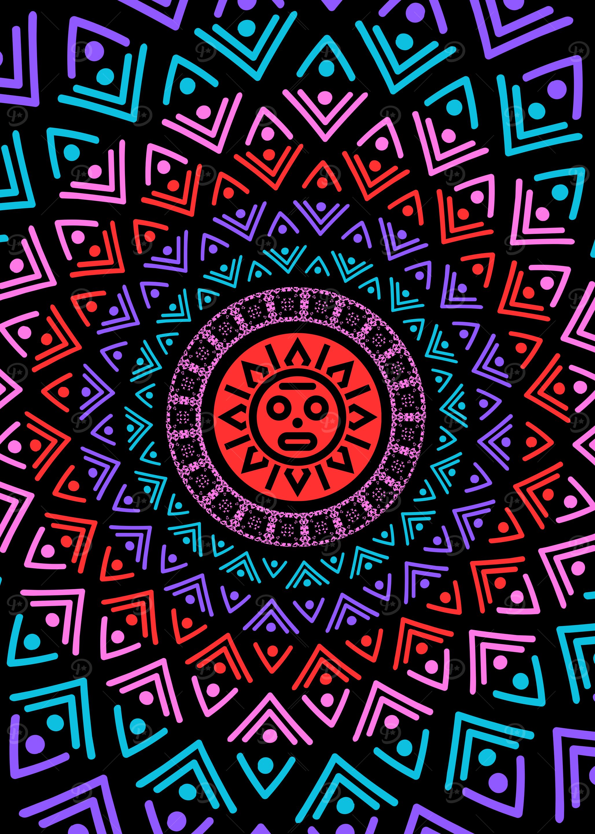 Aztec Sun Mandala
