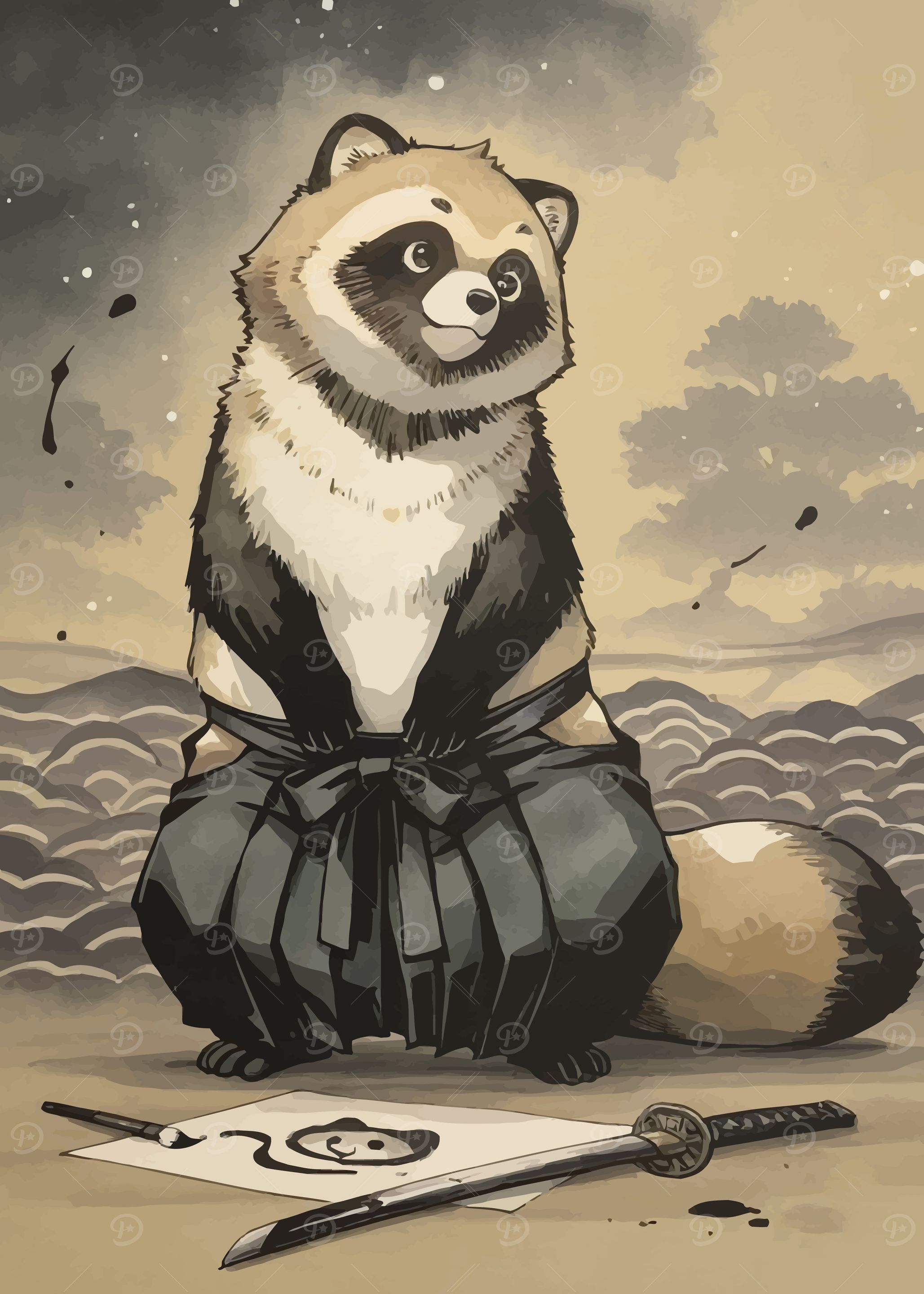 Tanuki Posters Online - Shop Unique Metal Prints, Pictures