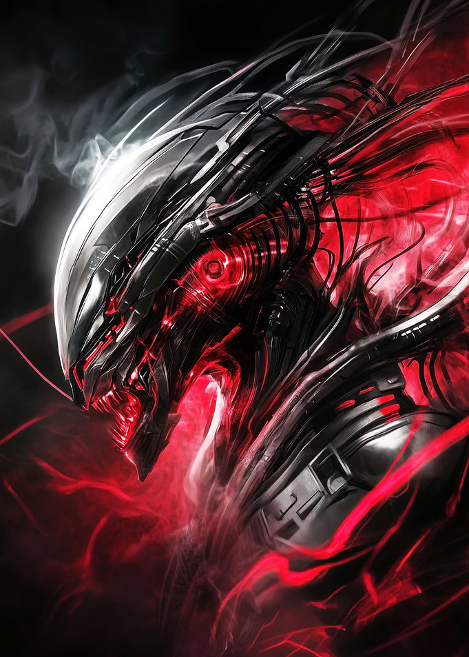 Alien Robot Dark Art