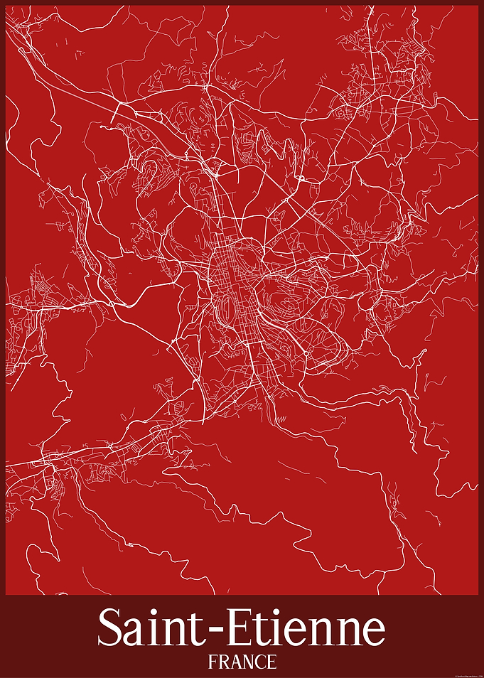 Saint-Etienne City Map