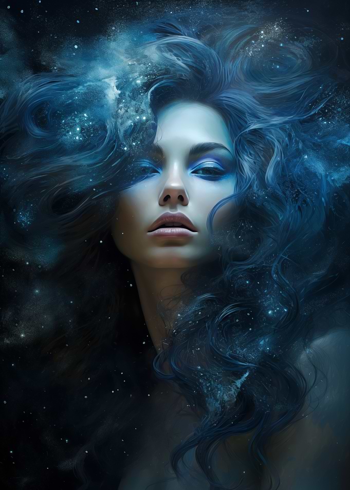 Mystical Woman with Stardust