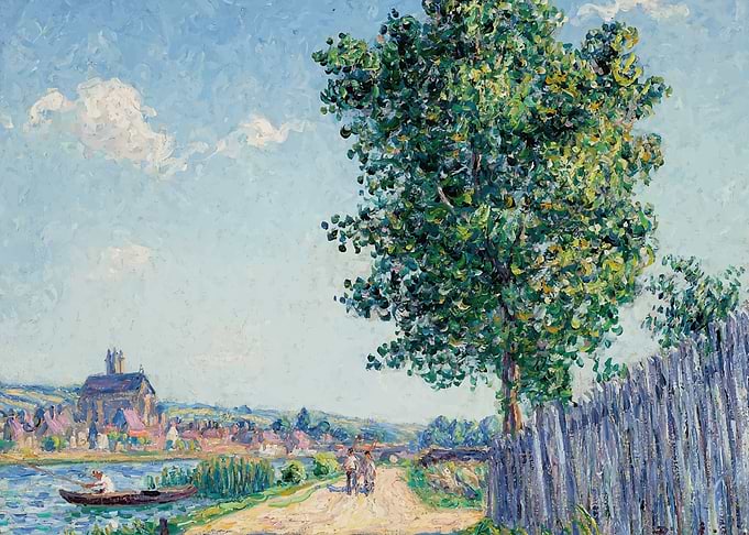 Le peuplier, effet de soleil, Villeneuve-sur-Yonne (1906) Francis Picabia