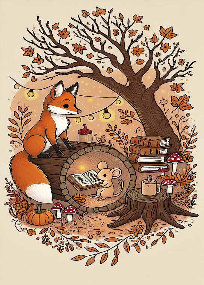 Fox and Mouse Reading