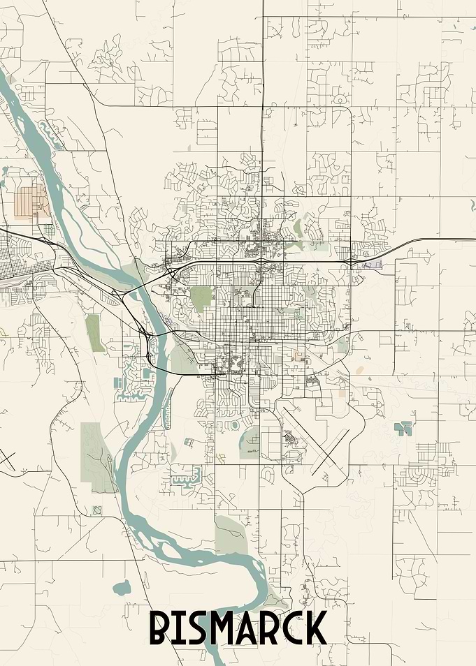 Bismarck City Map