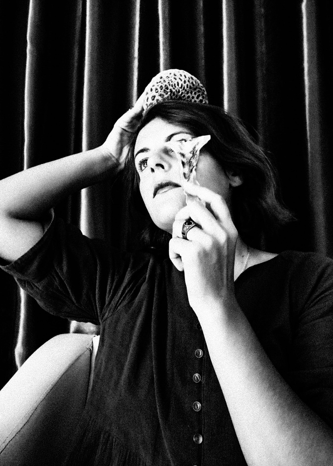 Woman with Shell Headpiece