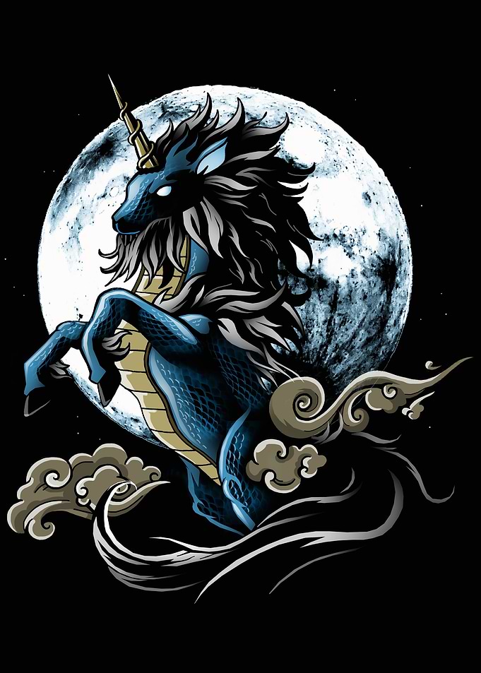 Blue Dragon Unicorn