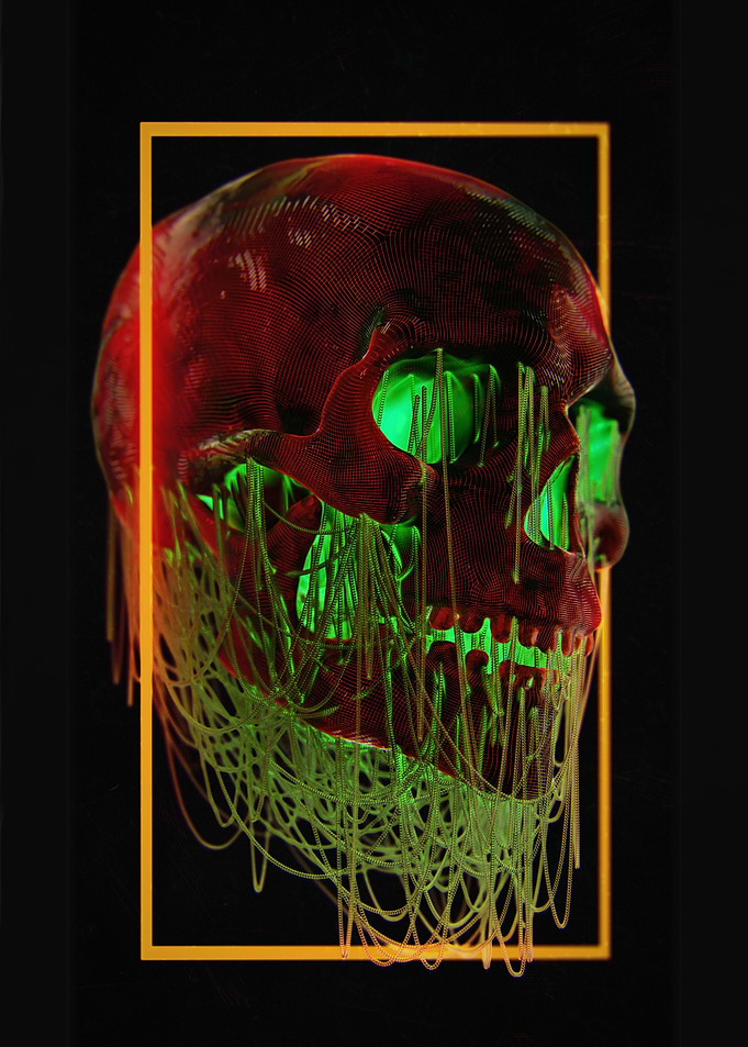 Digital Skull Art