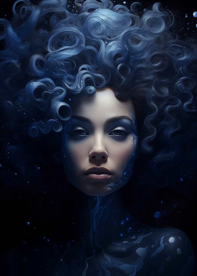 Blue Lady in the Dark