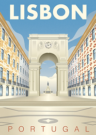 Lisbon Archway Poster