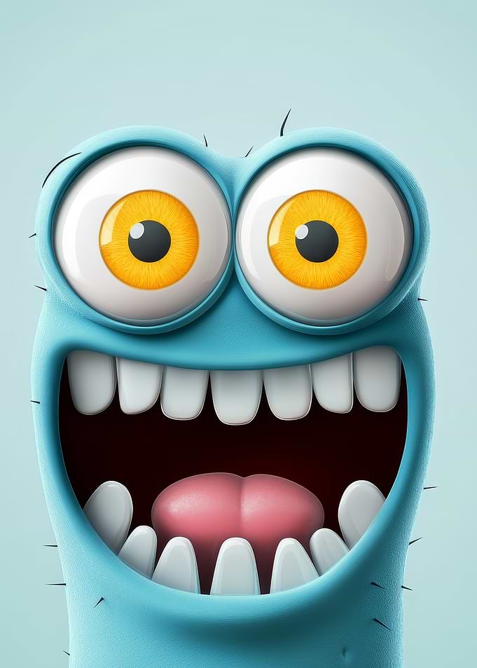 Funny Cartoon Monster