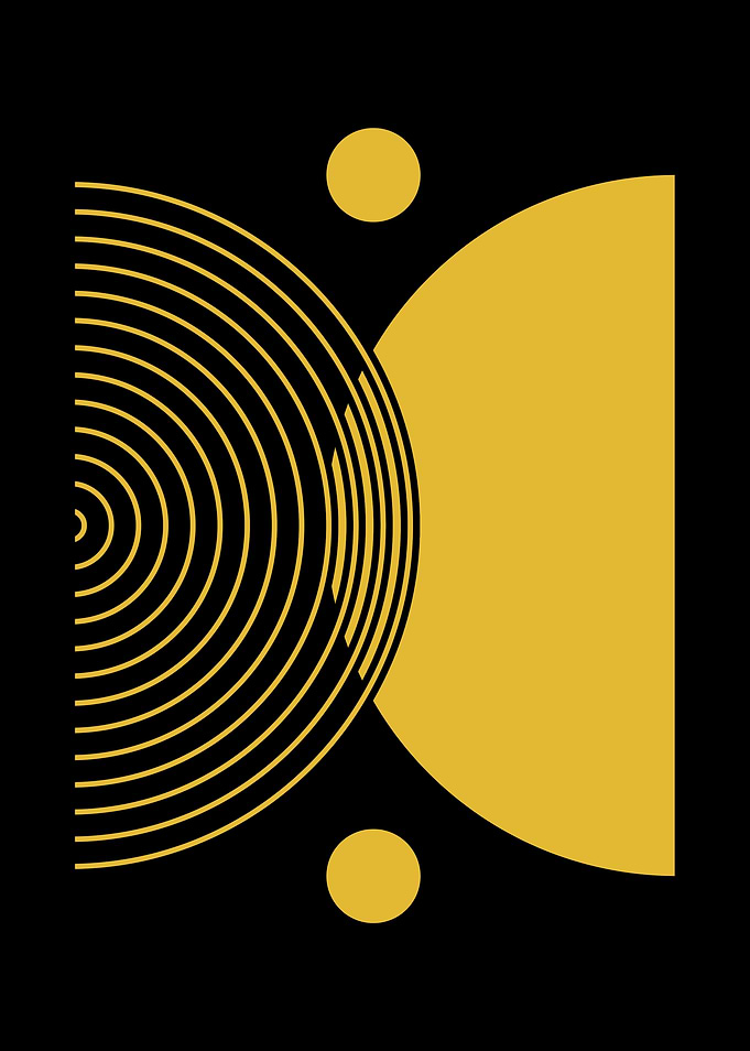 Gold Geometric Abstract