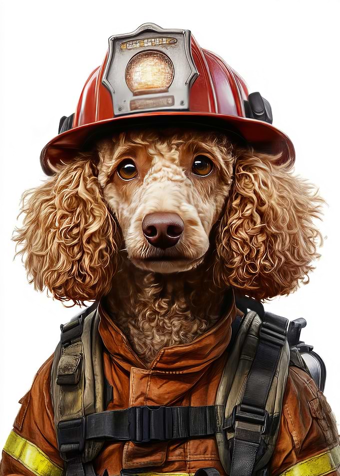Firefighter Poodle