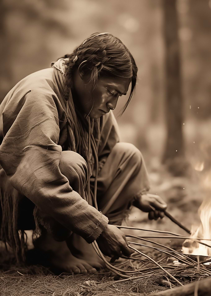 Lakota Native American Fire Starting