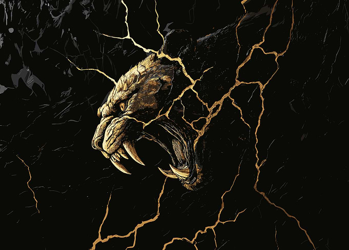 Golden Saber Tooth Cat