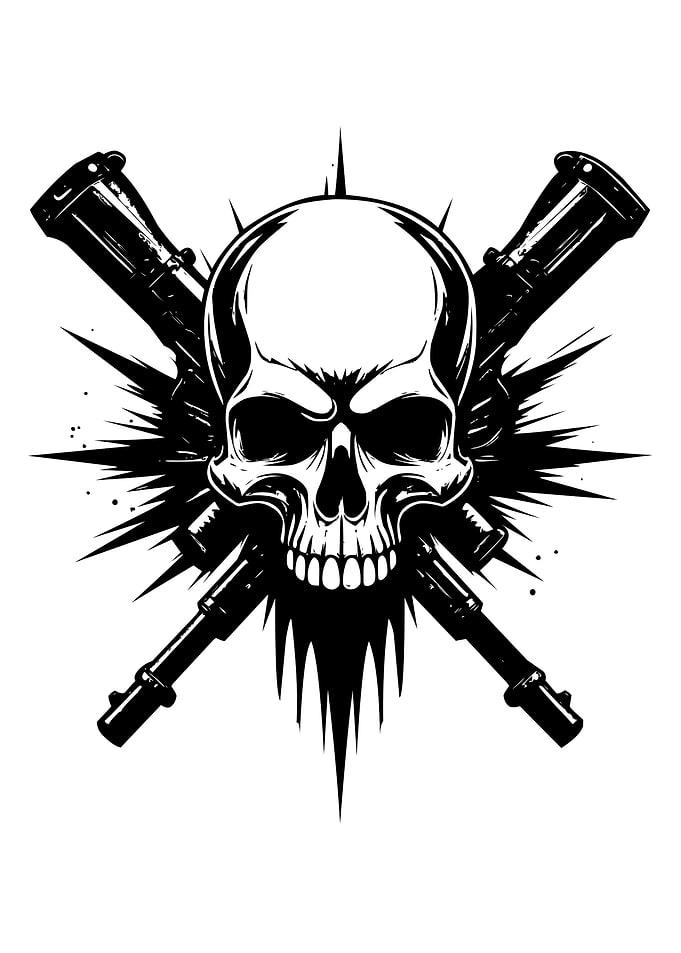 Skull and Cross Guns