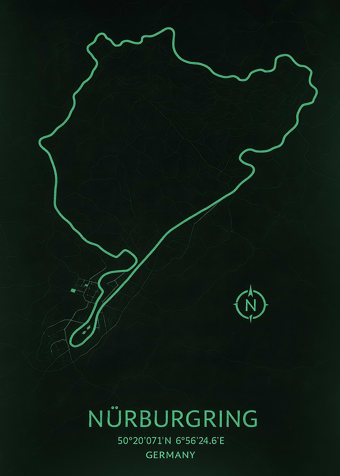 German Track Map
