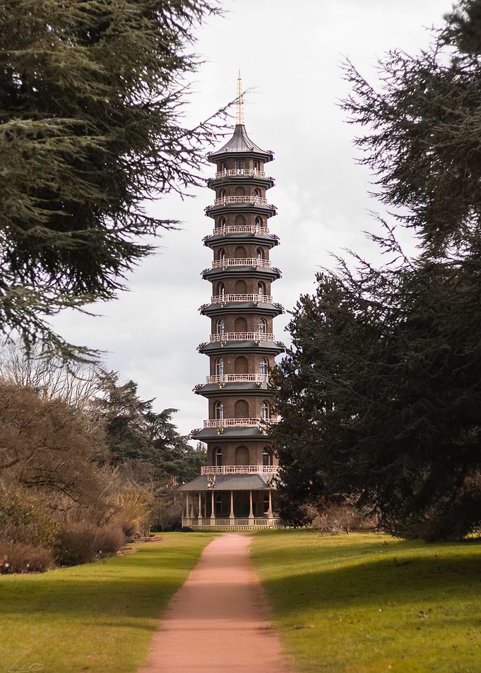Pagoda in a Park