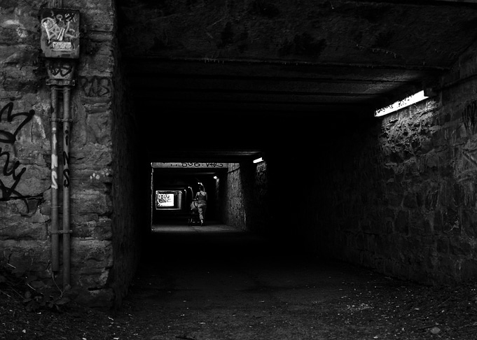 Dark Tunnel Entrance