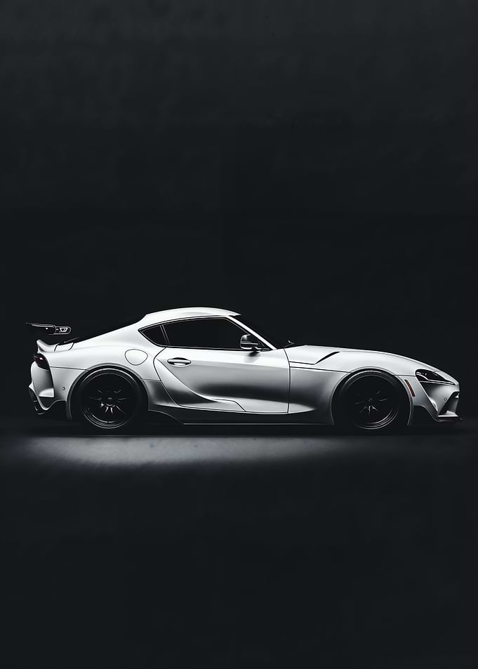 White Toyota Supra