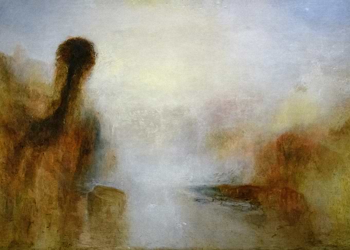 Misty Landscape Painting