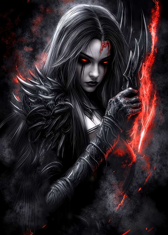 Dark Fantasy Warrior Woman