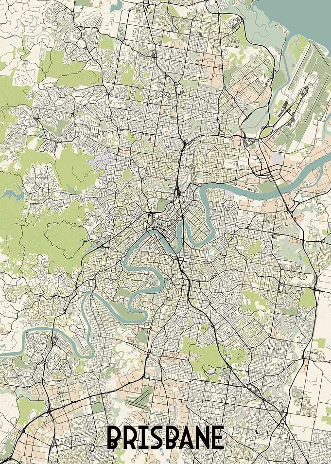 Brisbane City Map