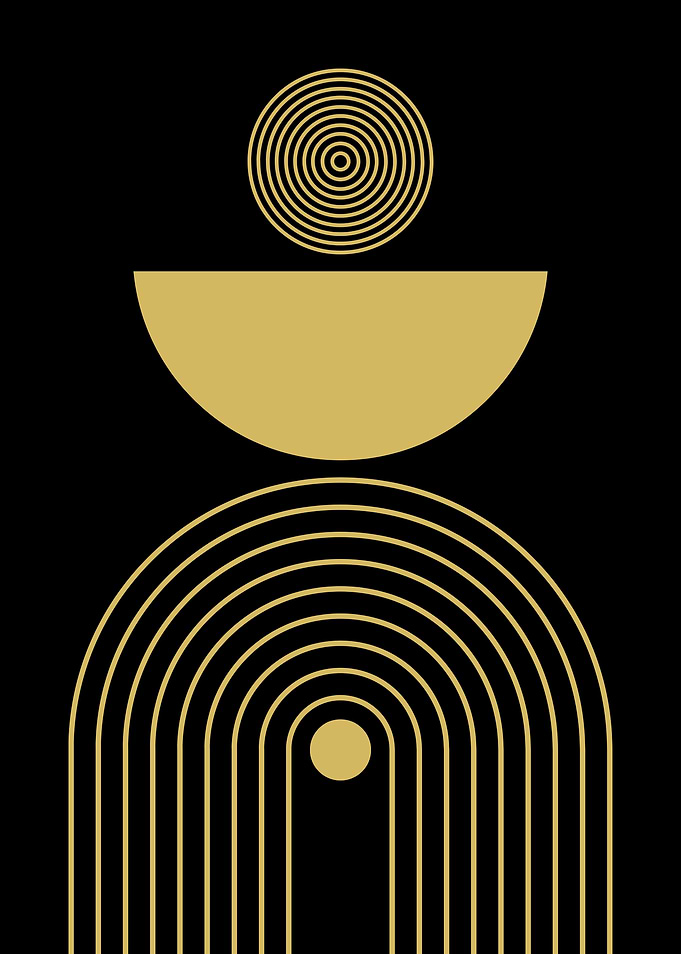 Gold Geometric Abstract