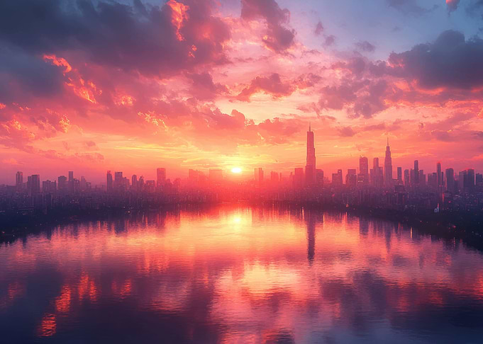 Cityscape Sunset
