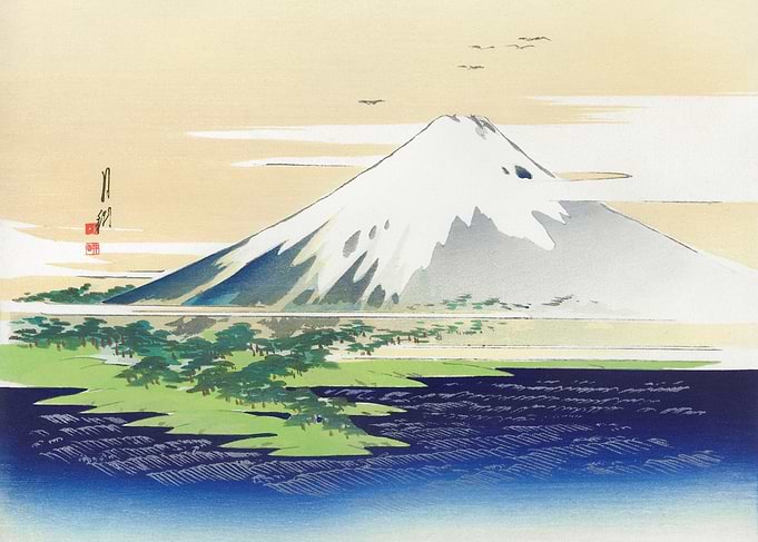 Mount Fuji Woodblock Print