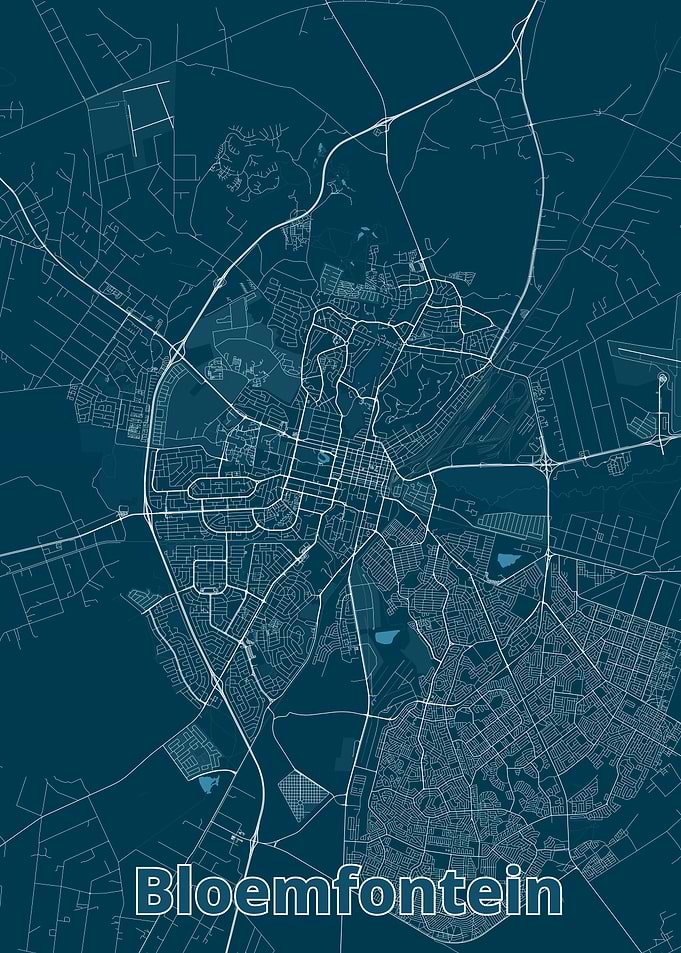 Bloemfontein City Map