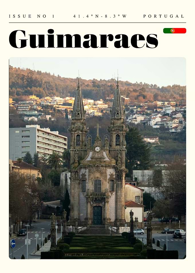 Guimaraes Portugal Travel Art Poster