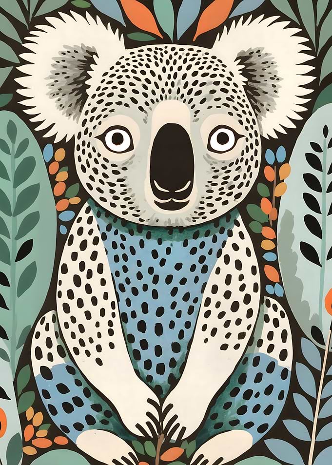 Spotted Koala in The Gumleaf Grove